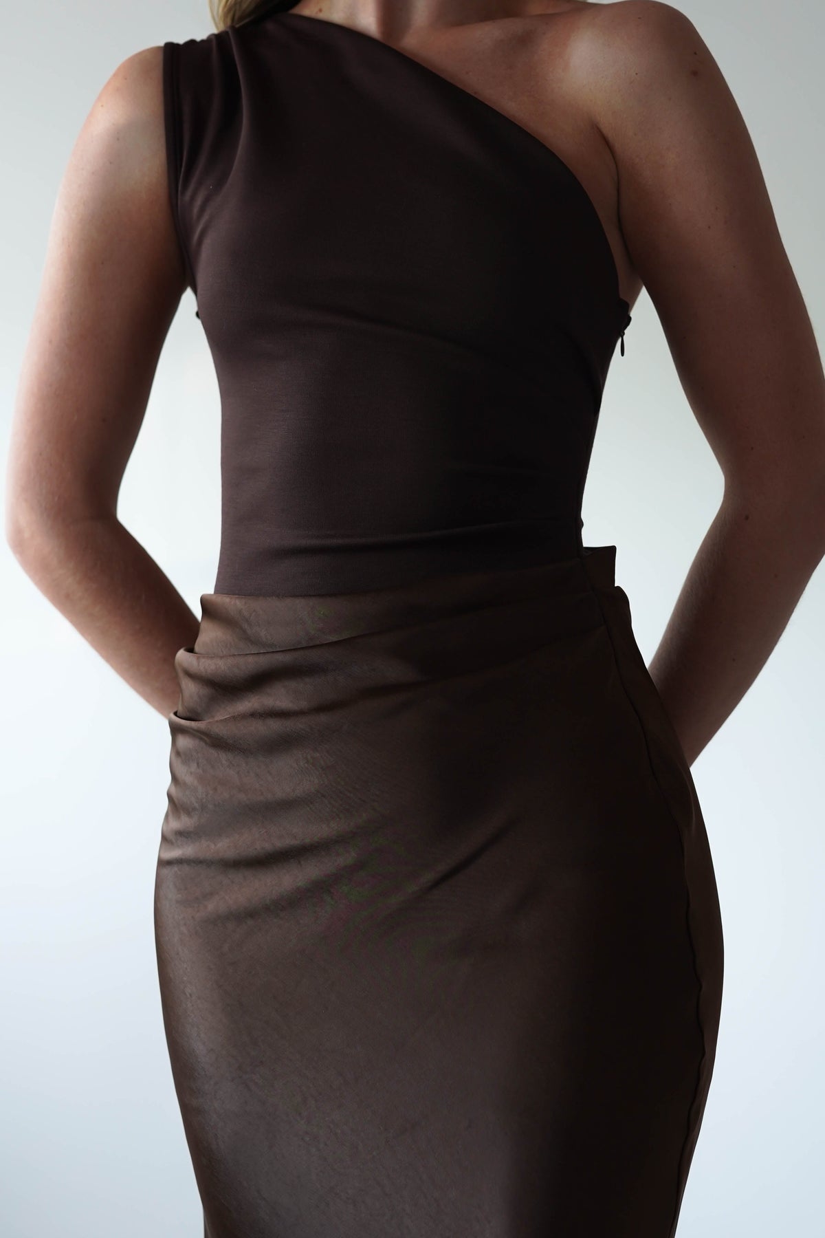 Silk Temptress One Shoulder Maxi Dress