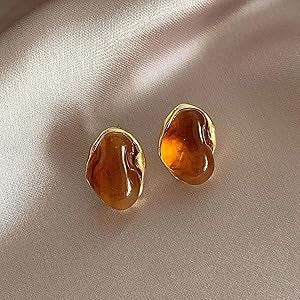 Ember Glow Tiger Stone Earrings