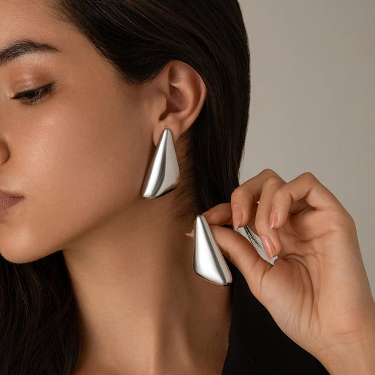 TriAura Geometric Earrings