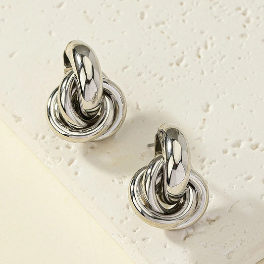 Twist & Knot Hoop Earrings
