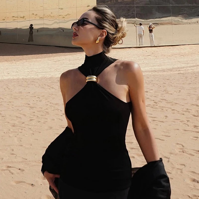 Zarinè Sculpted Halter Top