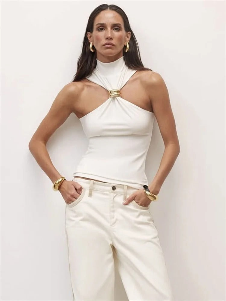 Zarinè Sculpted Halter Top