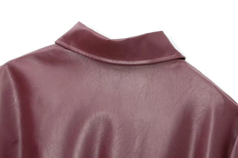 Raven Leather Bomber Jacket
