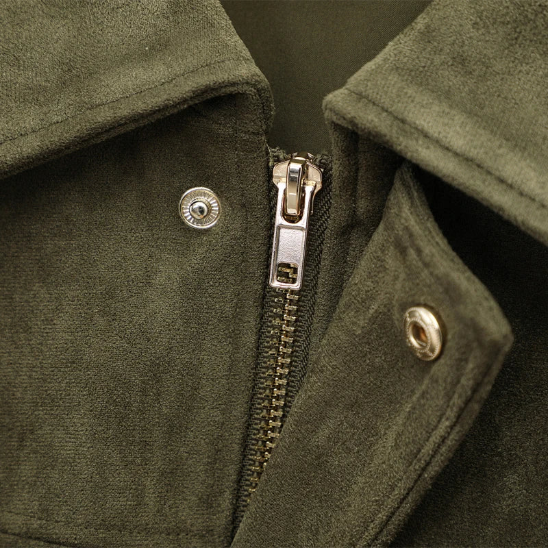 Ember Faux Suede Crop Jacket