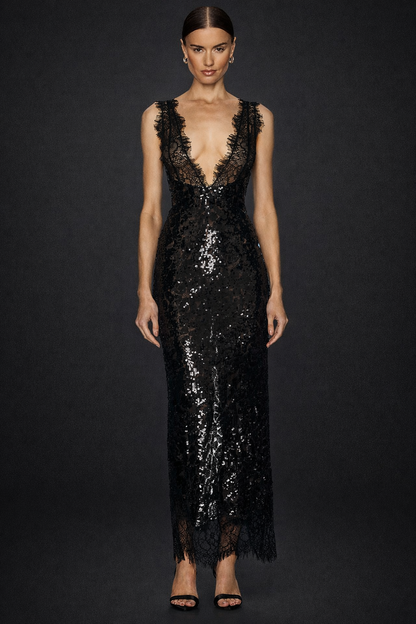 Nova Sequin Lace Dress
