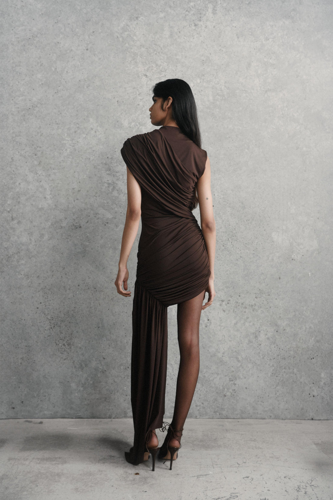 Brun Sucré – No.1 Ruched Mini Dress