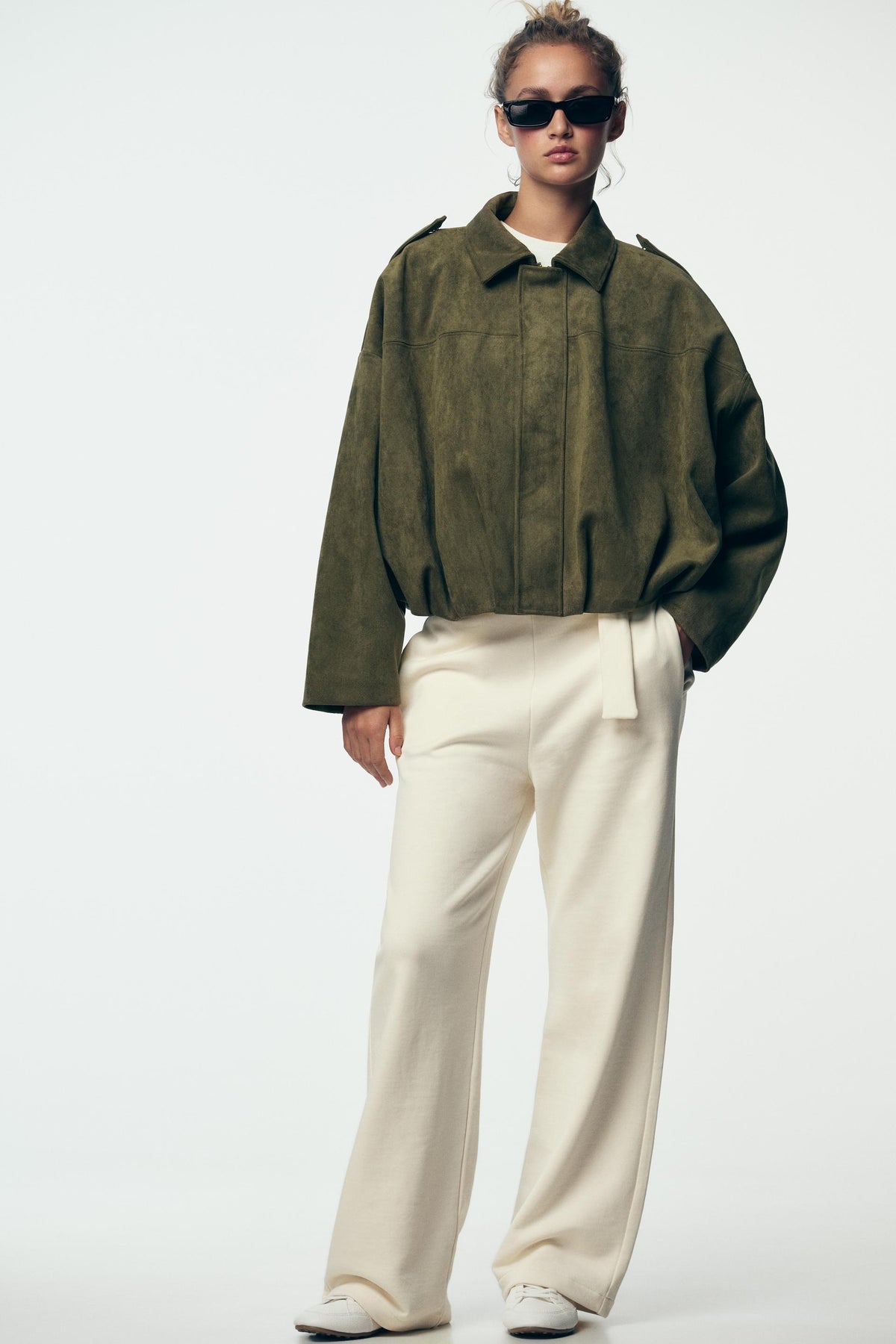 Ember Faux Suede Crop Jacket