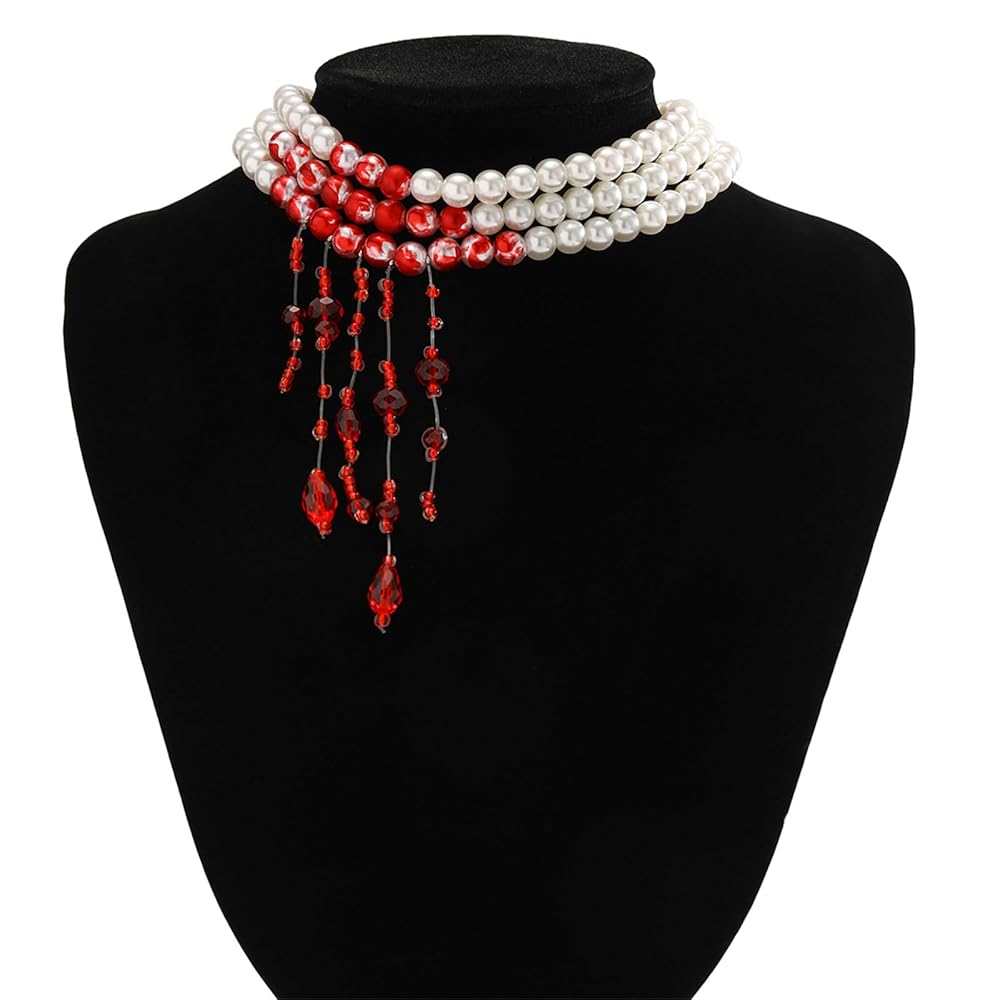 Off With Her Head Pearl Choker