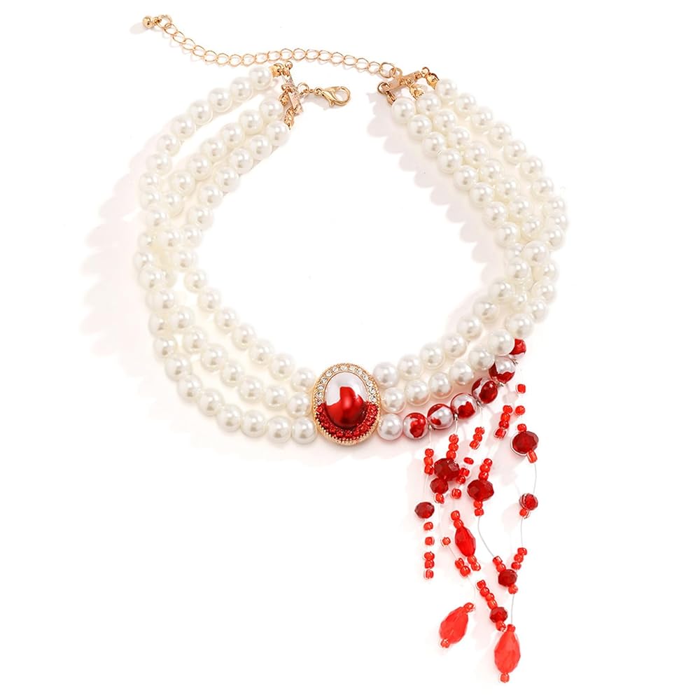 Off With Her Head Pearl Choker