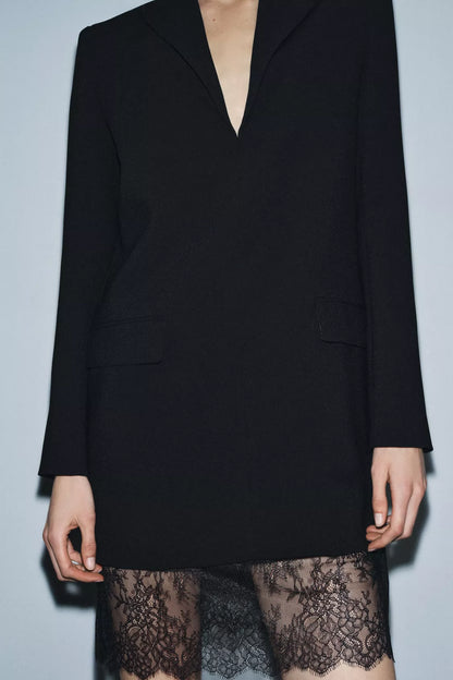 Ètoile Sleek Lace Blazer