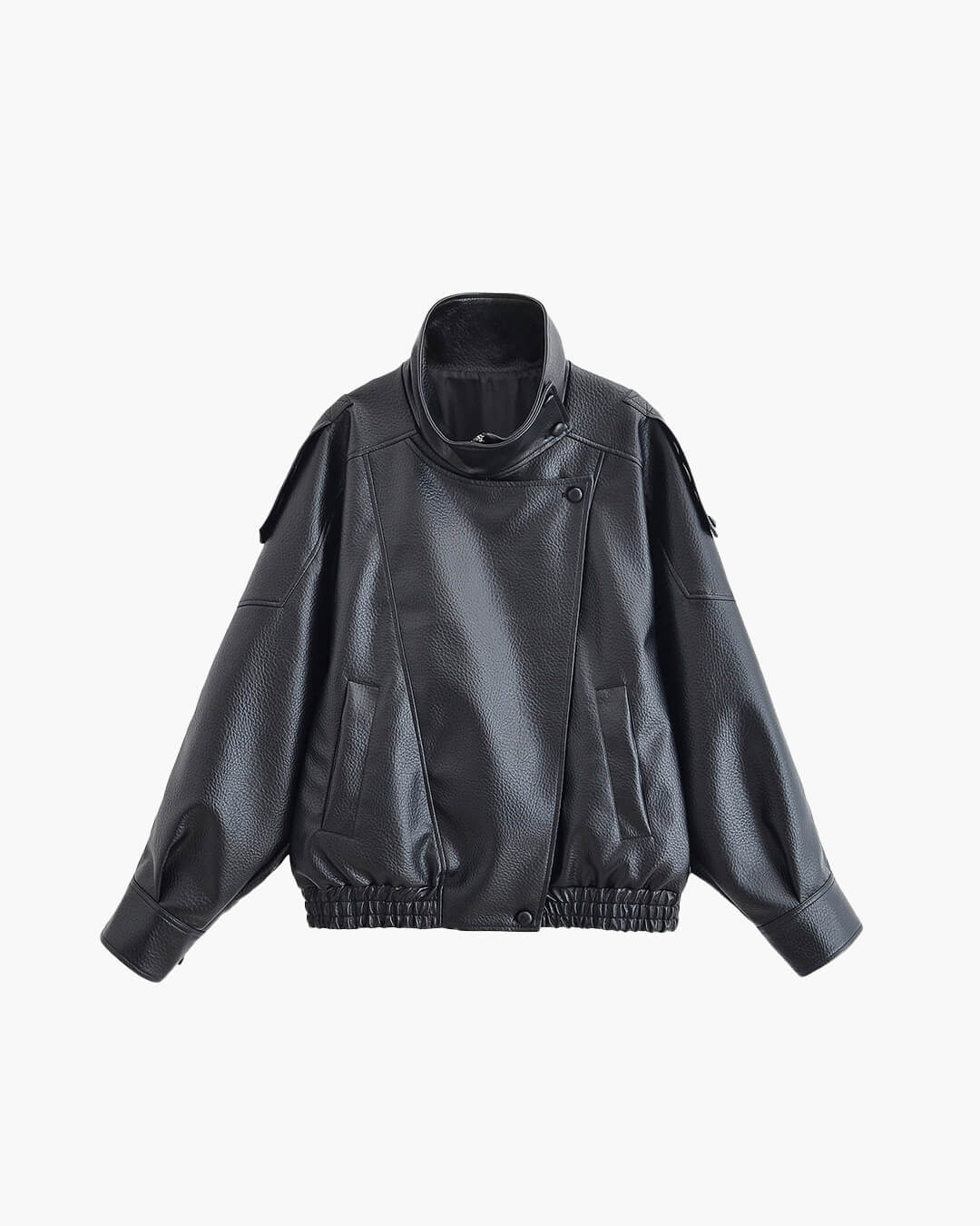 Dark Muse Oversized Leather Jacket