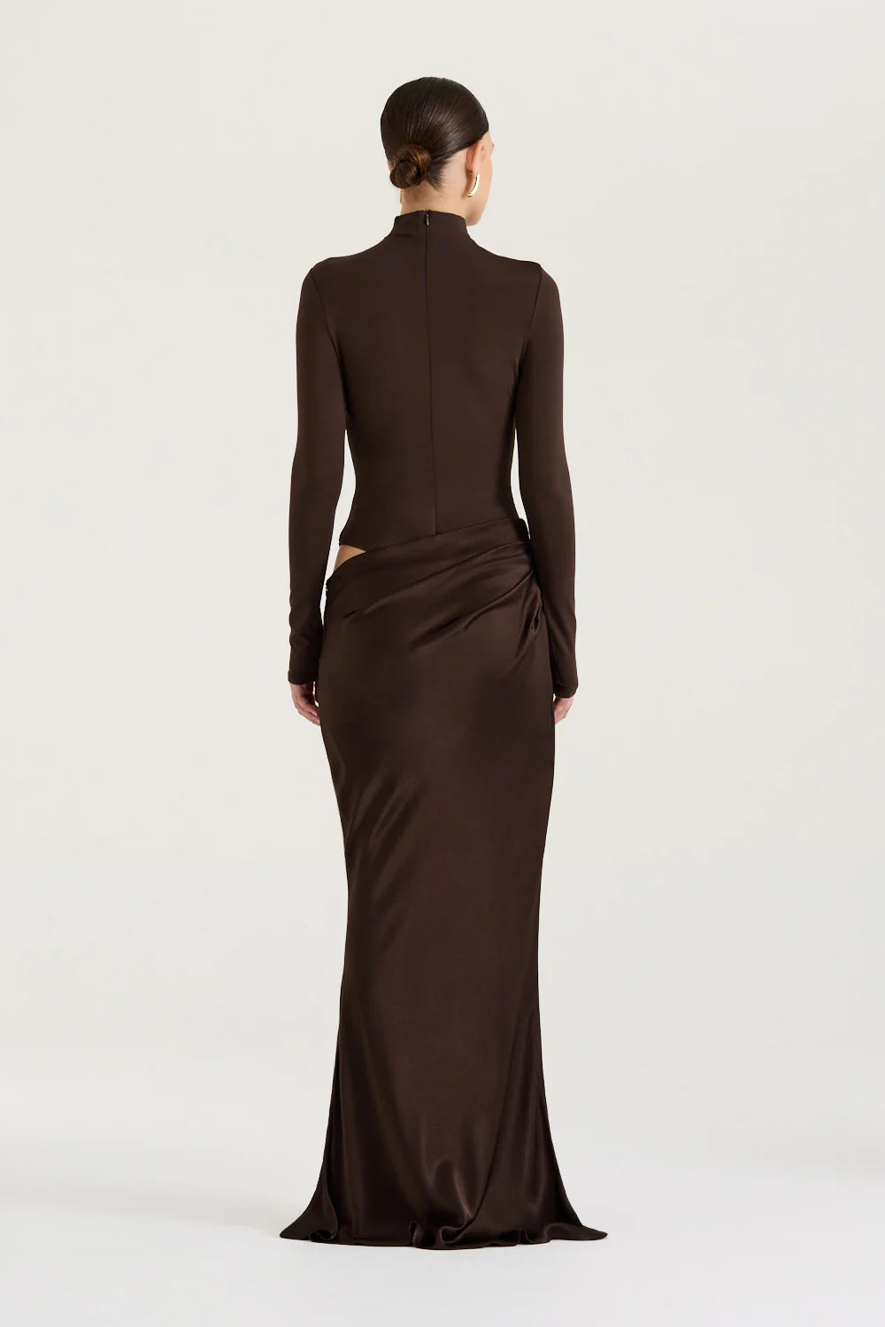 Silk Temptress Long Sleeve Maxi Dress