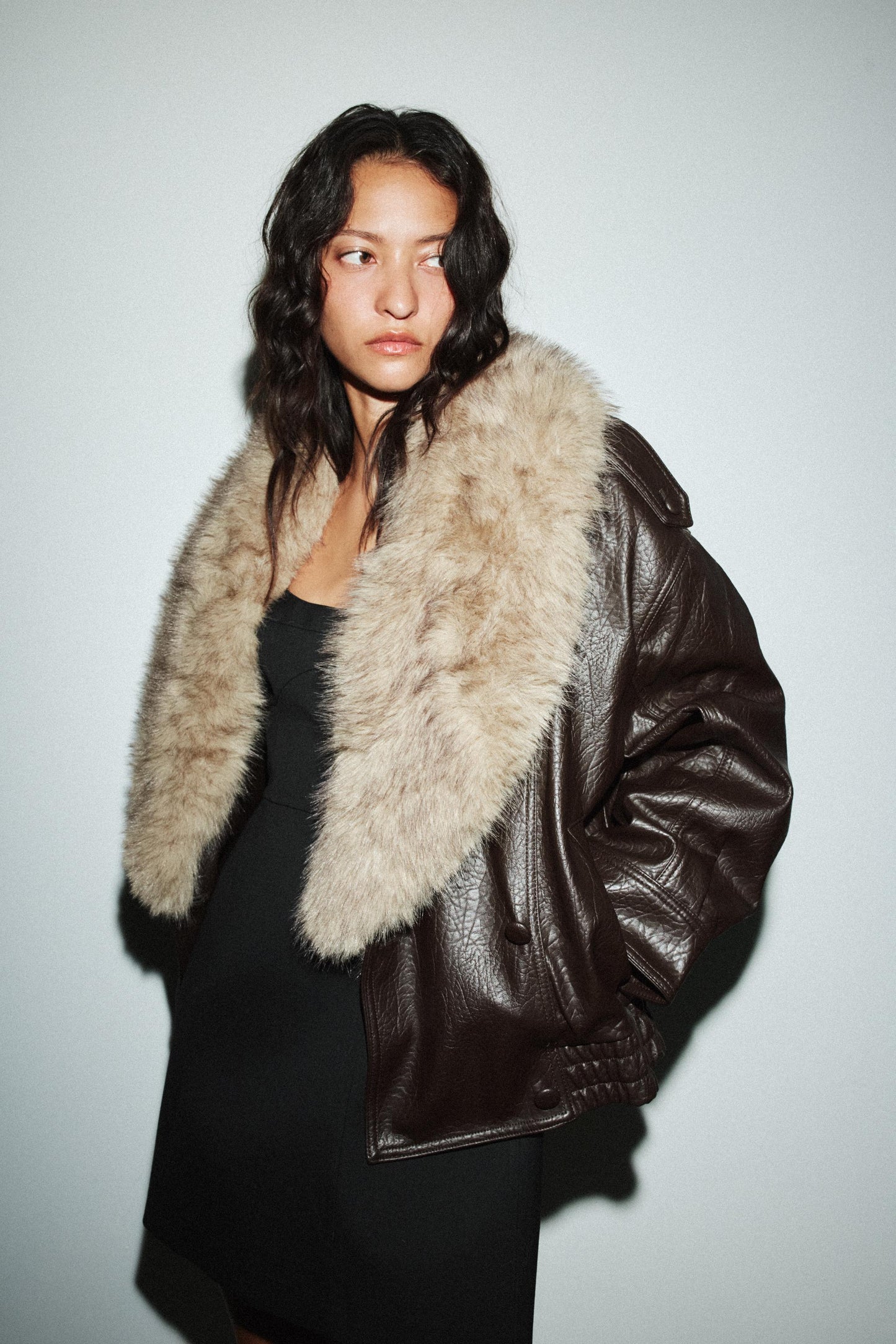 Empress Faux Fur Leather Jacket