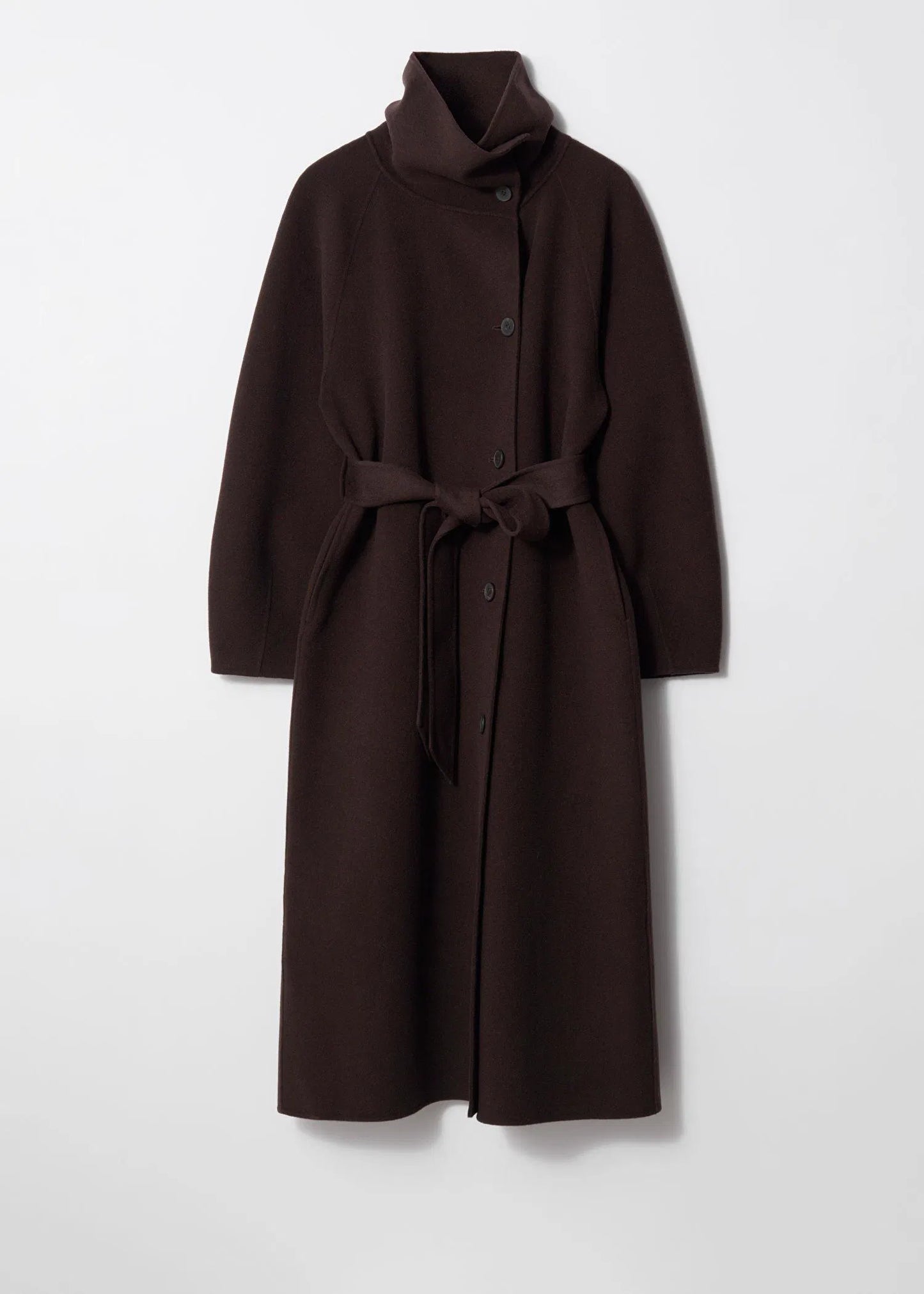 Genevieve Funnel-Neck Coat