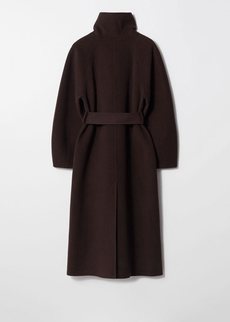 Genevieve Funnel-Neck Coat