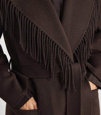 Brunelle Fringe Overcoat
