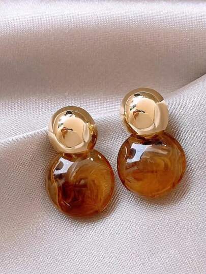 Ember Glow Tiger Stone Earrings