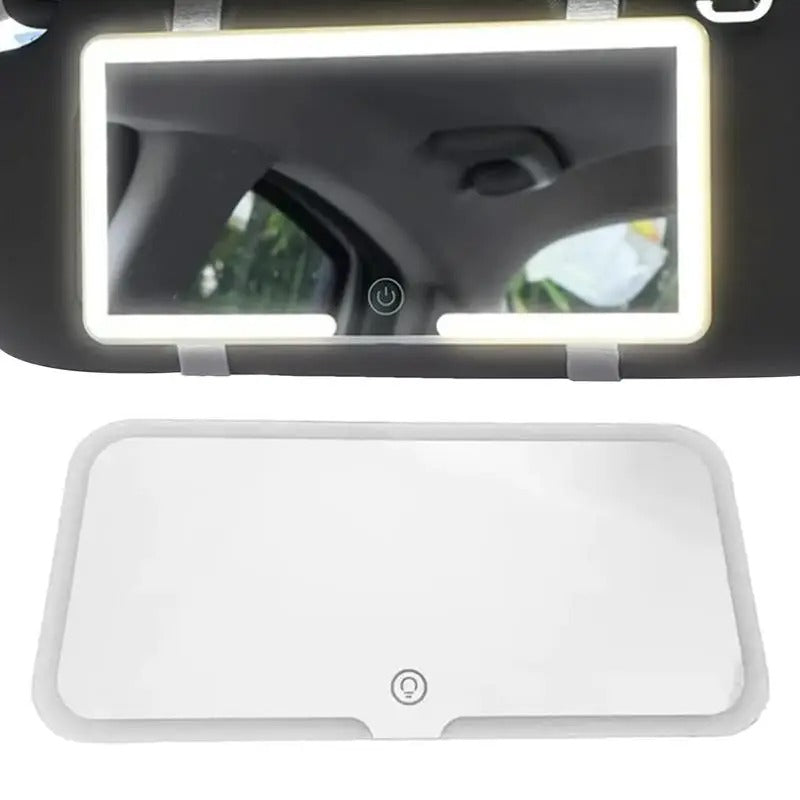 LED Beauty Car Visor Mirror