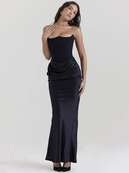 Noir Muse Maxi Dress