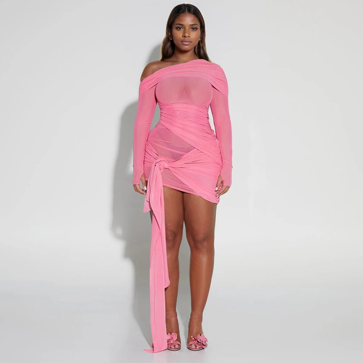 The Blush Allure Mini Dress