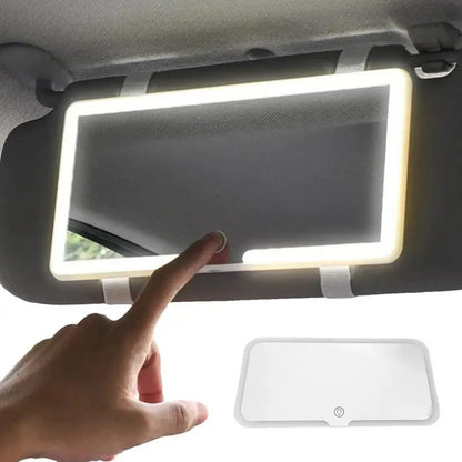 LED Beauty Car Visor Mirror