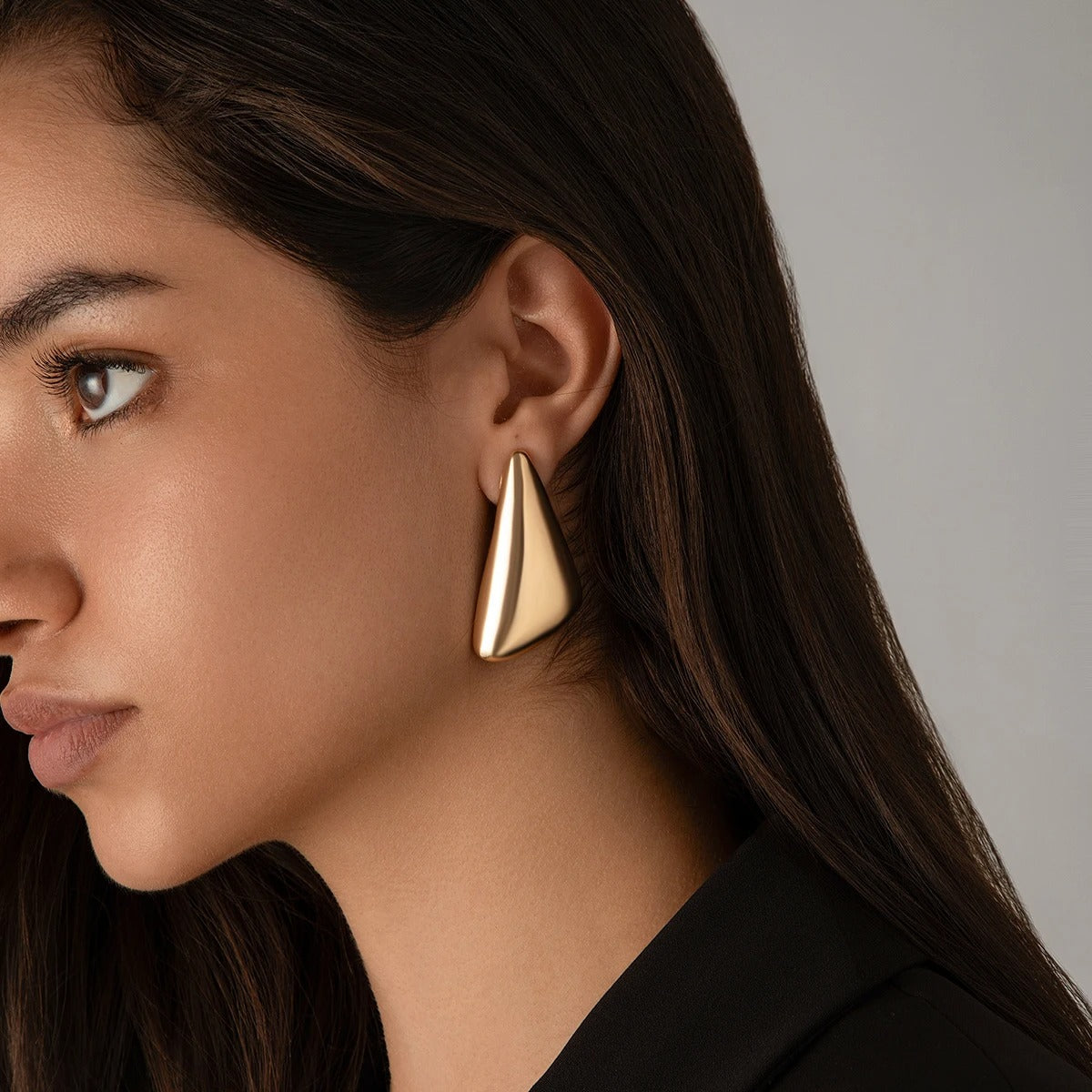 TriAura Geometric Earrings