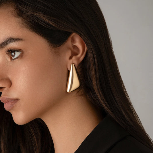 TriAura Geometric Earrings