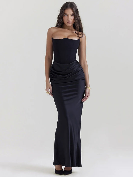 Noir Muse Maxi Dress