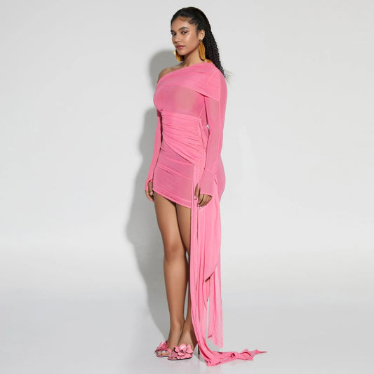The Blush Allure Mini Dress