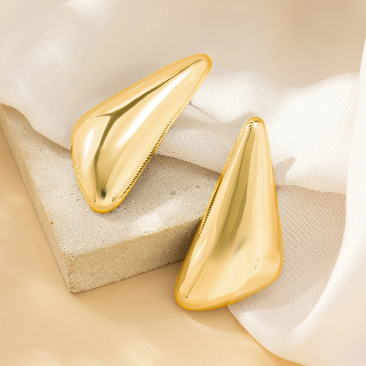 TriAura Geometric Earrings