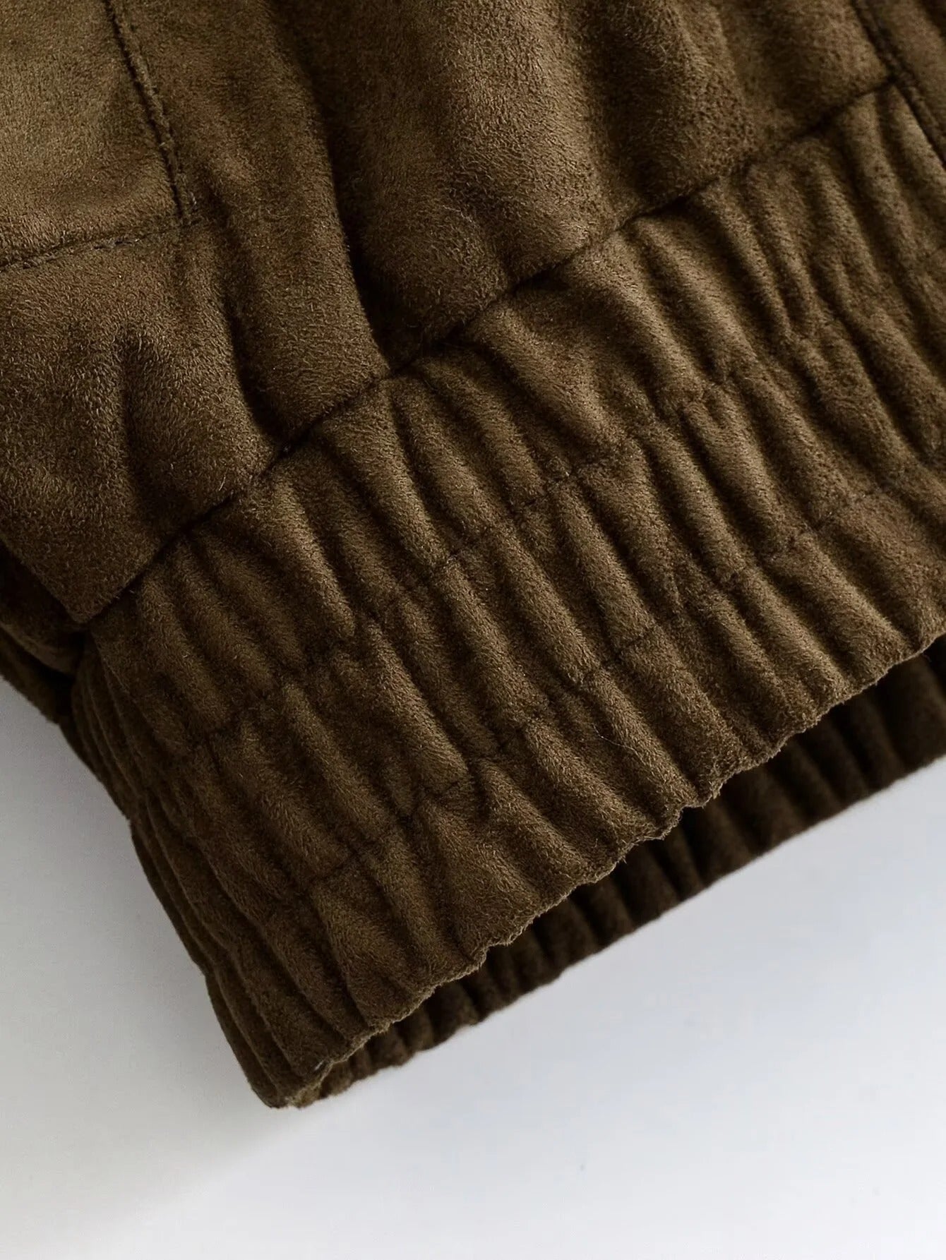 Duchess Faux Suede Leather Fur Jacket