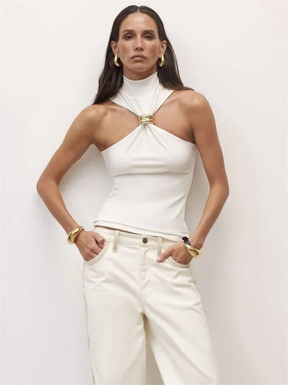 Zarinè Sculpted Halter Top