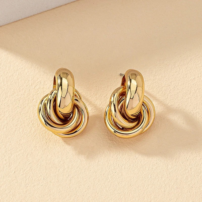 Twist & Knot Hoop Earrings