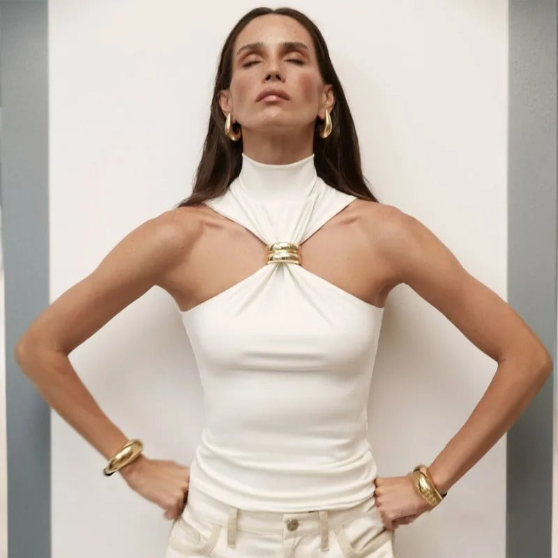 Zarinè Sculpted Halter Top