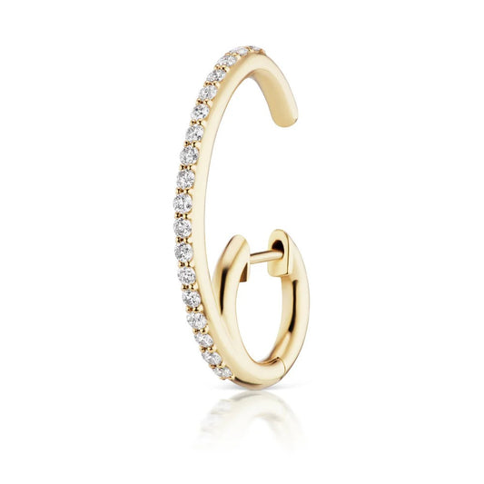 Solstice Drop – Crystal Embellished Circle Earring