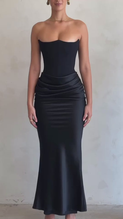 Noir Muse Maxi Dress