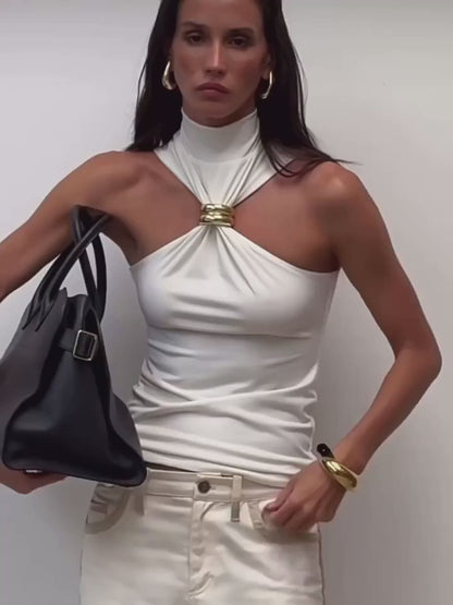 Zarinè Sculpted Halter Top